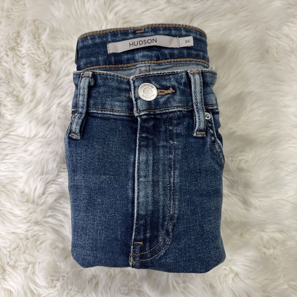 Hudson Barbara High Rise Baby Boot Jeans 24 (24x32) Blue Stretch Womens New NWT - Picture 10 of 11